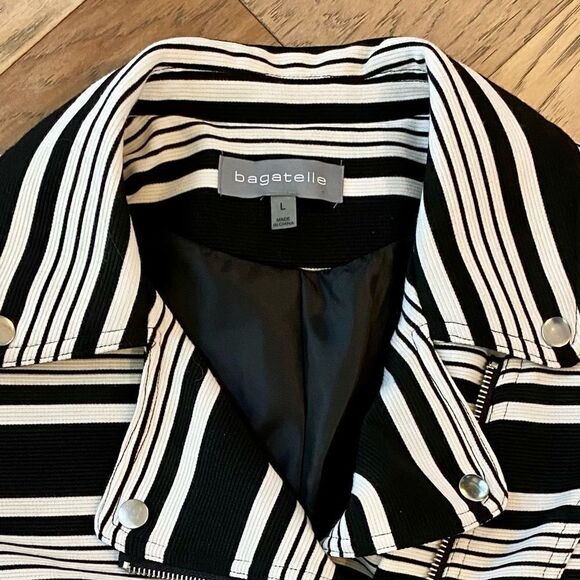 Bagatelle Womens Striped Jacket - Picture 5 of 8